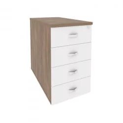 Тумба приставная / опорная ONIX O.TPO-1.8 Дуб Аризона/Белый