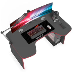 Игровой компьютерный стол SKILLL STG 1385.1 антрацит/красный