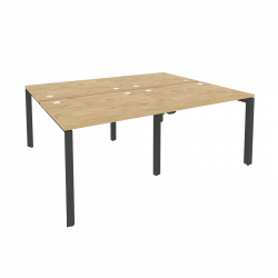 Рабочая станция на П-образном м/к ОНИКС О.МП-Д.РС-4.1.8 Тиквуд Светлый/Антрацит / ONIX O.MP-D.RS-4.1.8