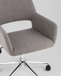 Стул офисный РОСС рогожка темно-серый / ROSS