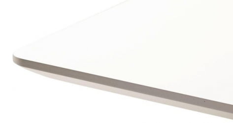 Стол Лунд 860*860 Белый Темный орех