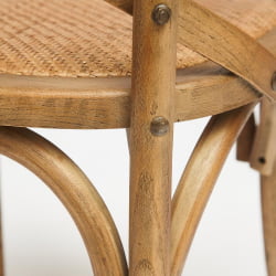 Стул с подлокотниками CROSS (mod.CB2008) дерево береза, 91х55х52см, Груша (№3)