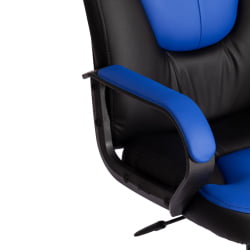 Кресло NEO 2 (22) экокожа Черный/синий 36-6/36-39