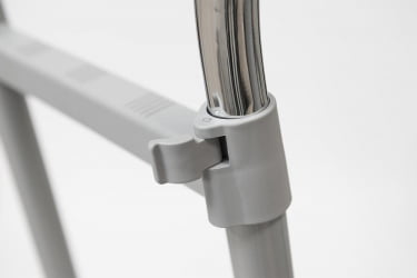 Вешалка с обувницей CH-4375 85-145x44x102-170 см, серый/хром