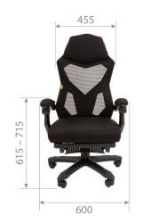 Геймерское кресло CХАИРМАН CХ571 Черный / CHAIRMAN CH571