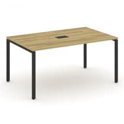 Стол переговорный (1 столешница) CОНCЕПТ CН.ПРГ-014 Дуб Винченцо Черный / CONCEPT CN.PRG-014