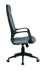 Кресло оператора Riva Chair 8989 (черный пластик) Серый