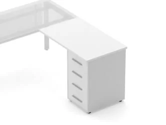 Тумба приставная Deka 9.05.10 Белый