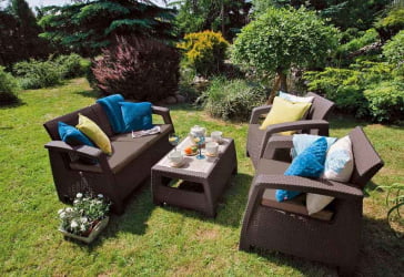 Зона отдыха Corfu set Коричневый