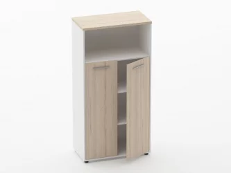 Шкаф 3 широкий закрытый с нишей Дека 10.16.131 Туя/Белый / Deka
