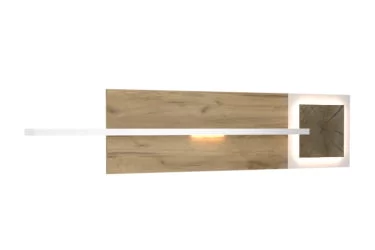 Полка навесная Фиджи ЛД.659.030.000 Дуб Золотой/Белый