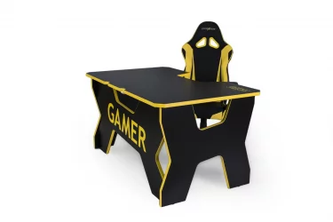 Стол геймерский Generic Comfort Gamer2/DS/NY Желтый Черный