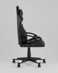 Кресло спортивное TopChairs Warden черно-белый