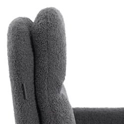 Кресло Dover хром букле, серый, barni grey