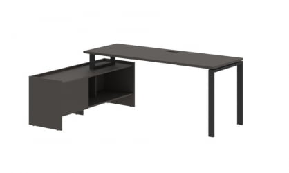 Стол с тумбой EDIS EUCT 19614 Мокко Черный