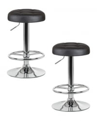 Табурет барный DOBRIN BRUNO (черный) 2 шт