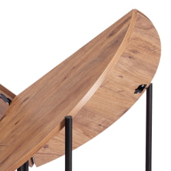 Стол складывающийся YOOP (mod. 1212) ЛДСП+меламин/металл, 100 x 100 x 72 см, сосна/черный