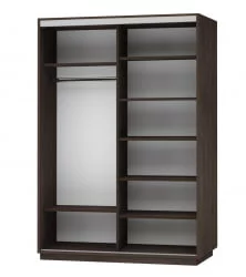 Шкаф-купе двухдверный Экспресс Дуо 1600х2200h Лондон/Венге