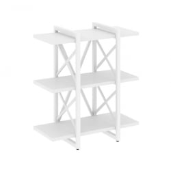 Стеллаж на регулируемых опорах - 3 полки LOFT VR.L-MST.O-3.4V Металл белый Белый Бриллиант