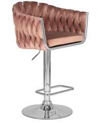 Стул барный DOBRIN MARCEL (пудрово-розовый велюр (MJ9-32)) 2 шт
