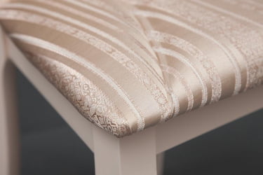 Стул Opera ( OP-SC ) дерево гевея, 45х53х97см, ivory white (слоновая кость 2-5), ткань бежевая, рисунок золотистый (180-9