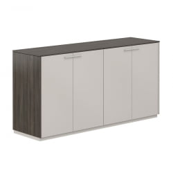 Шкаф низкий двойной Atlas NZ-0314+NZ-0314.BT.GS Бренсон Трюфель Серый камень