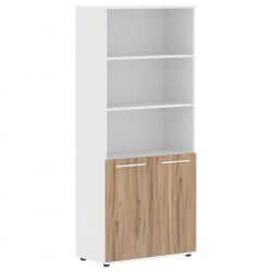 Шкаф с одним комплектом глухих малых дверей EDIS EHCS 85.5 Дуб Денвер светлый Белый Белый