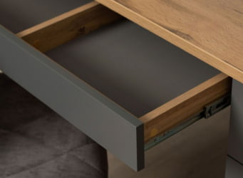 Стол письменный (лев/прав) Монако 902.24 Дуб Вотан Оникс Графит