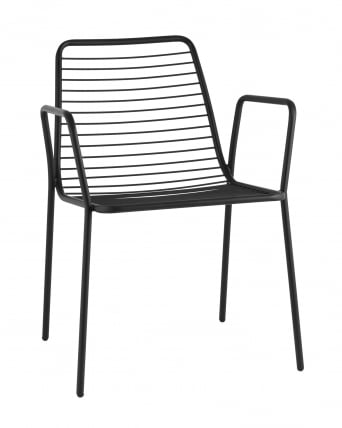 Стул Дели с подлокотниками металл черный_0