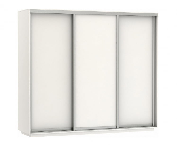 Шкаф-купе трехдверный Экспресс Трио Элемент 2400х2400h Белый снег_0