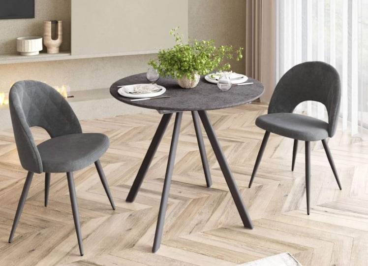 Обеденный стол Орфей 50 (02) Бетон темный_0