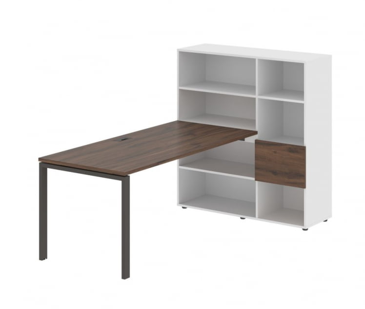 Рабочая станция EDIS EURST 1217 Дуб Денвер темный Мокко Белый_0