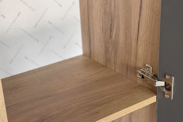 Шкаф двухдверный Бери MPR-024 Дуб крафт золотой/графит_7