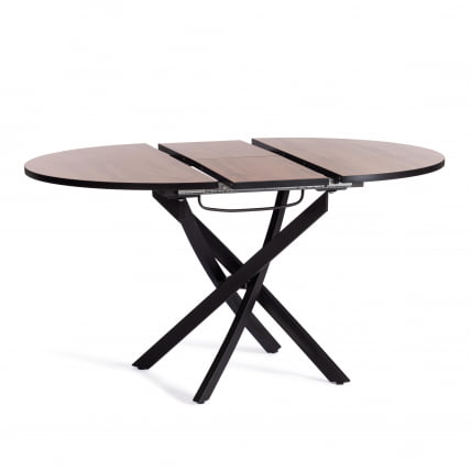 Стол MANZANA ЛДСП/HPL/металл, 100 х 100+30 х 75 см, Дуб Вотан/черный_4