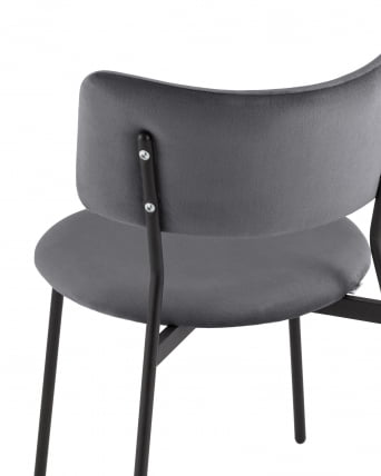 Стул Амелия велюр темно-серый_5