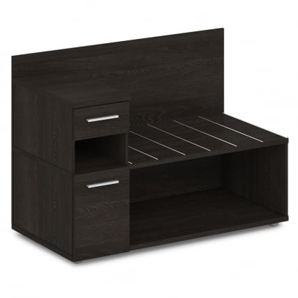 Тумба багажная с ящиком и дверью левый Ornata 	Н-444 Л Дуб Кентербери_0