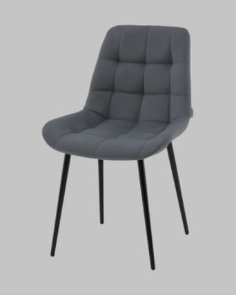 Стул Флекс N велюр темно-серый_0
