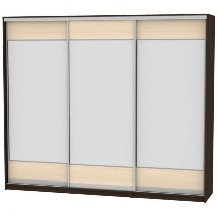 Шкаф-купе B-220х270х60-2(Венге-ДМ-D8D8D8)_0