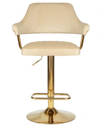 Стул барный DOBRIN CHARLY GOLD (бежевый велюр (MJ9-10)) 2 шт_6
