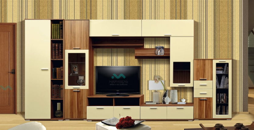 Тумба под ТВ М-1 Гармония-12 (Слива/ваниль)_1