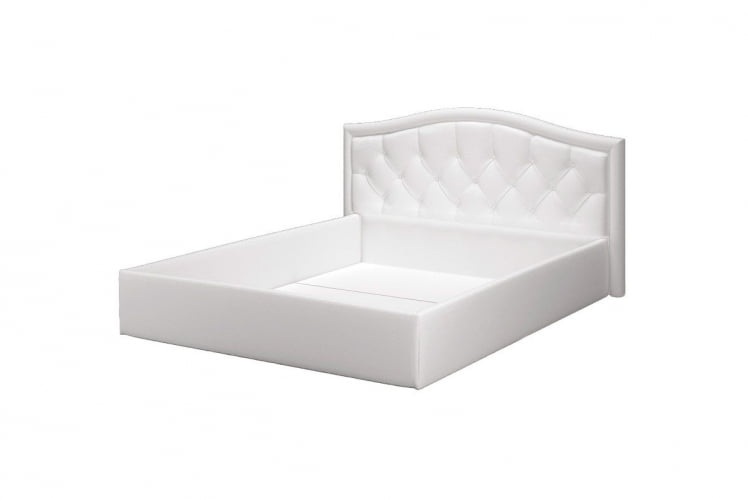 Кровать Стелла, 1200*2000 мм, искусственная кожа Vega white, белый_1