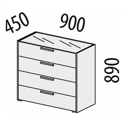 Комод Монако 903.18 Дуб Вотан / Белый шпон / Альпийский белый_6