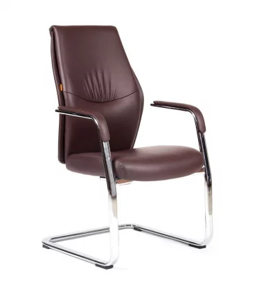 Кресло для посетителя CHAIRMAN VISTA  V Коричневое_0