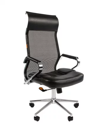 Кресло для руководителя CHAIRMAN 700 сетка Черный_0