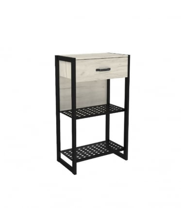 Тумба Техно ЛД 678.300.000 Дуб Крафт Белый Черный_0