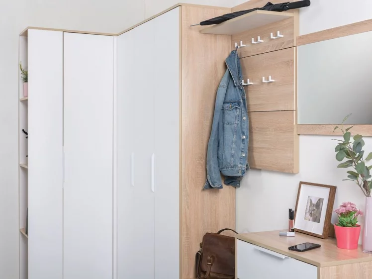 Прихожая Куба комплект №1 Дуб сонома-белый премиум_1