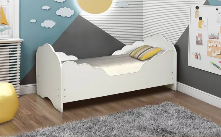 Кровать детская Малышка №5 600*1400 Вишня Оксфорд_0