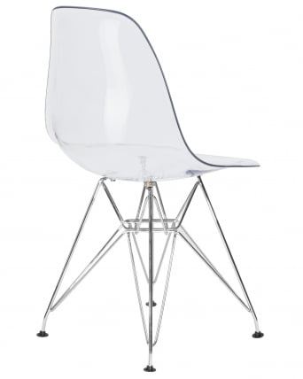 Стул обеденный ДОБРИН ДСР CАСПЕР ножки хром Прозрачный / DOBRIN DSR CASPER_3