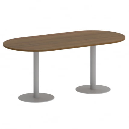 Стол овальный HOME OFFICE VR.SP-5-180.1 Орех Гварнери/Серый металл_0