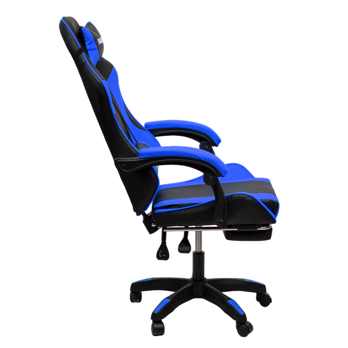 Кресло 1209-1 KINGQUEEN, цвет черный/синий, 1209-1-black-blue-mass_2